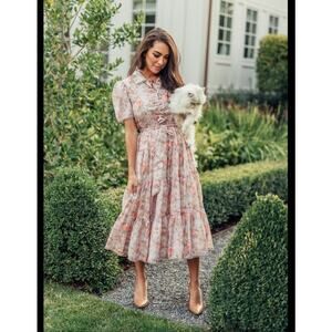 JessaKae Floral Maxi Dress - Pink and Cream